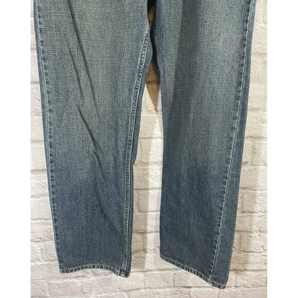 Vintage Levi Strauss Signature Straight Fit Jeans 36X34 Medium Blue Denim Cotton - Picture 4 of 11